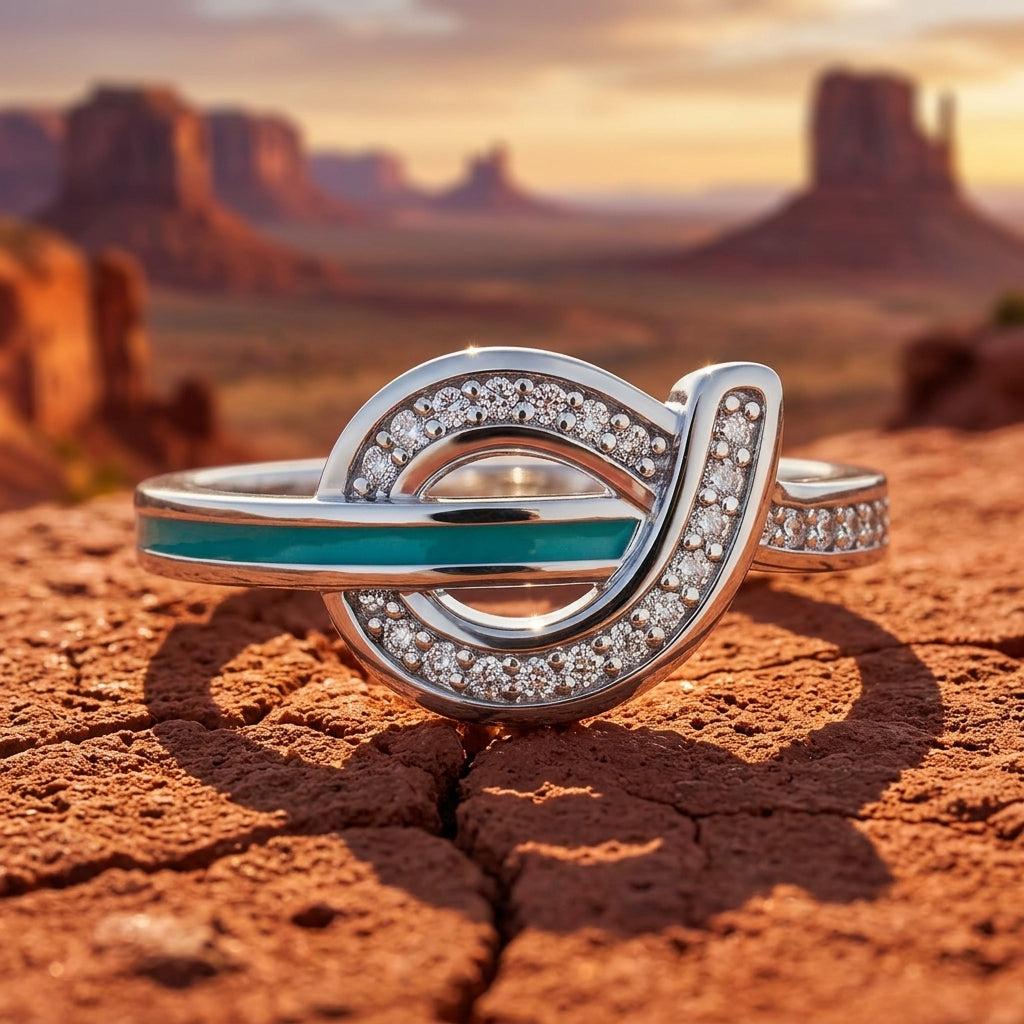 Knotted Power Ring - Moissanite