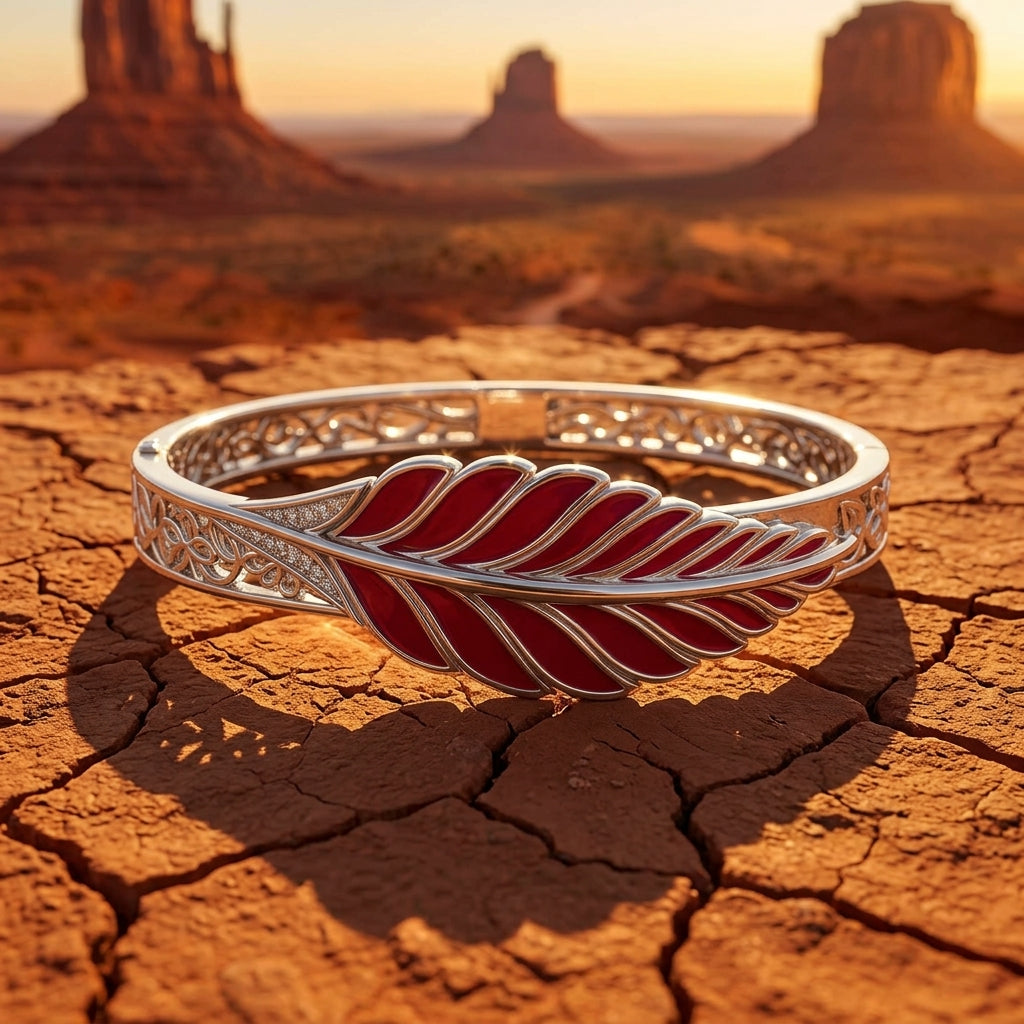 Mesa Quill Bracelet - Red