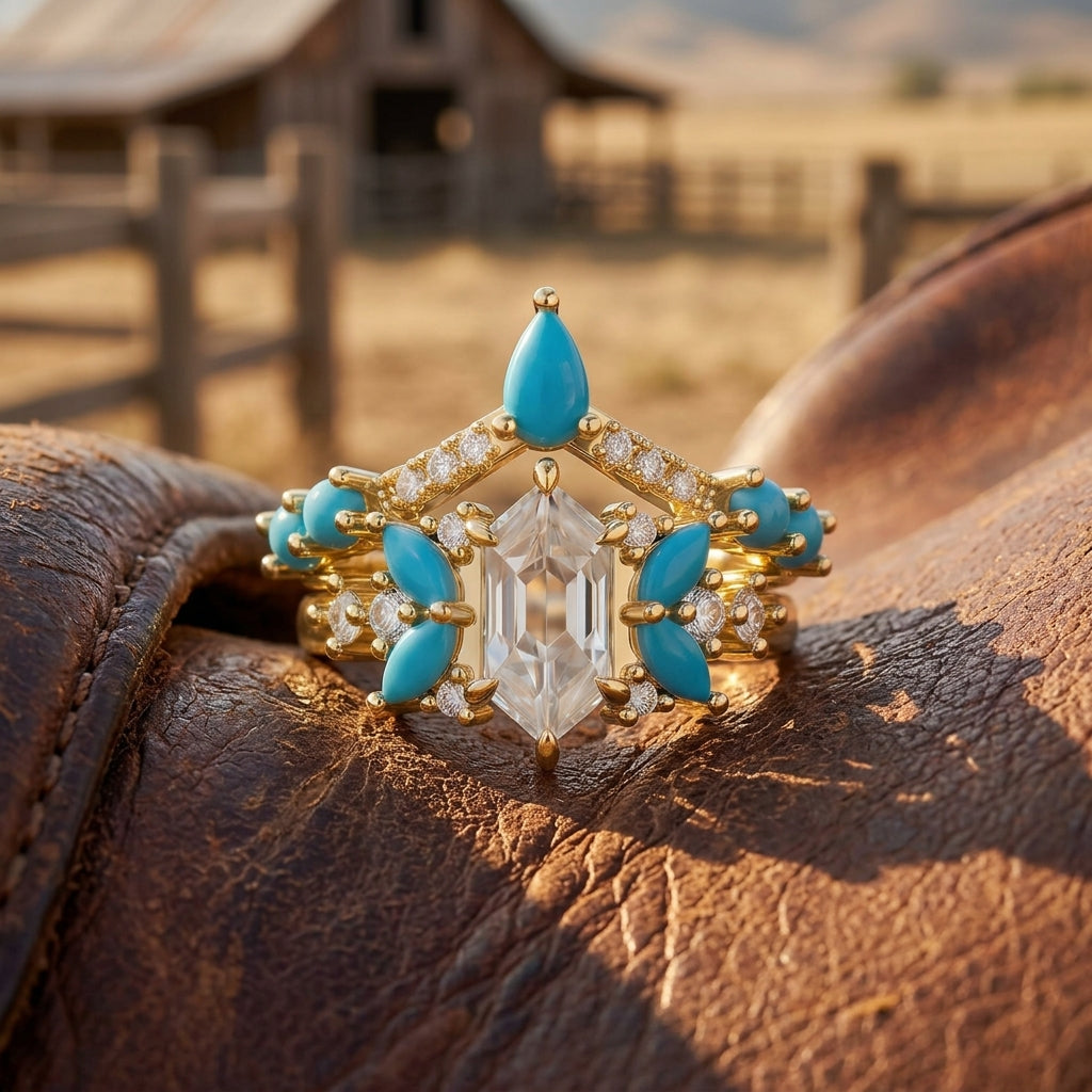 Elysian Starlight Ring - Turquoise