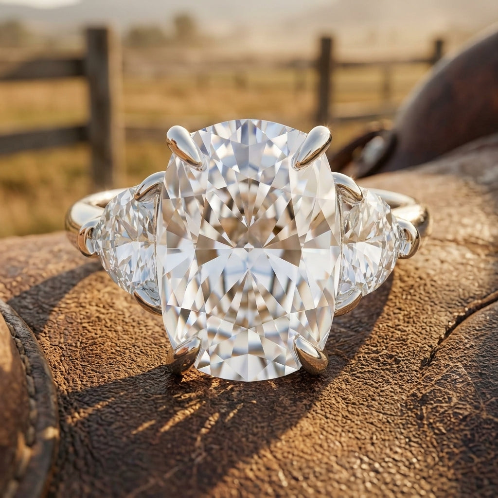 Ethereal Glacier Ring - Moissanite