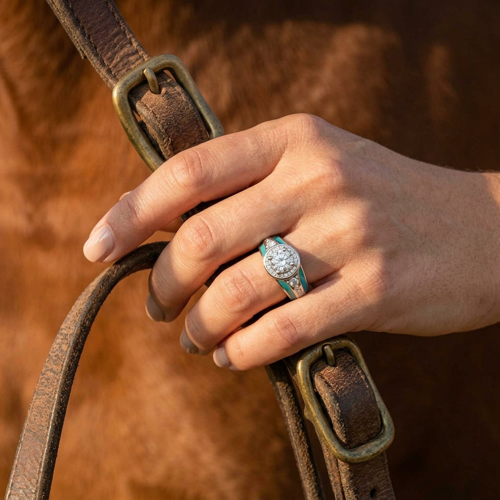 Brave Belt Ring - Moissanite