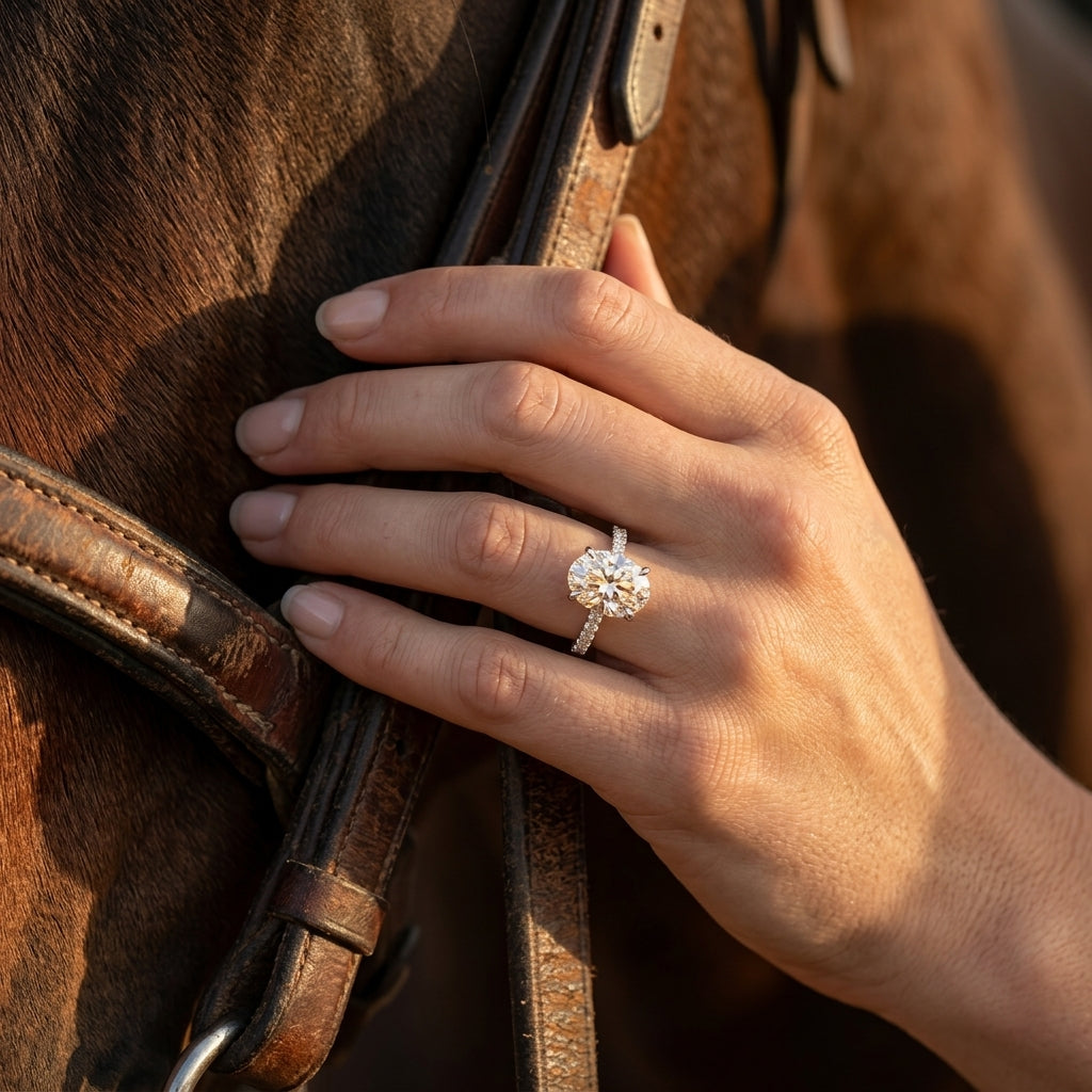 Snow Blossom Ring - Moissanite