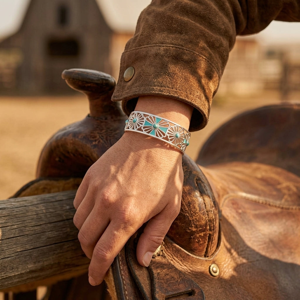 Eternal Spring Cuff Bracelet - Silver