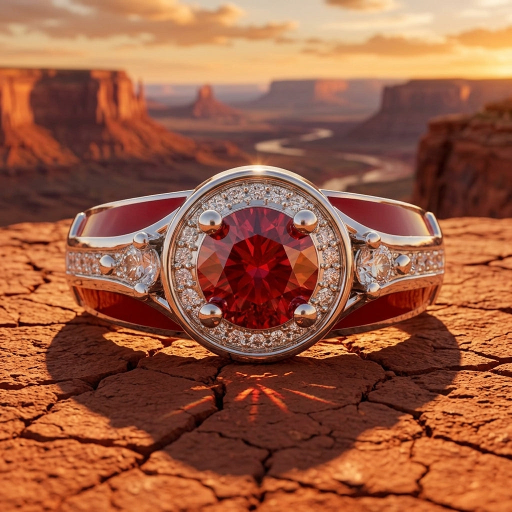 Brave Belt Ring - Ruby