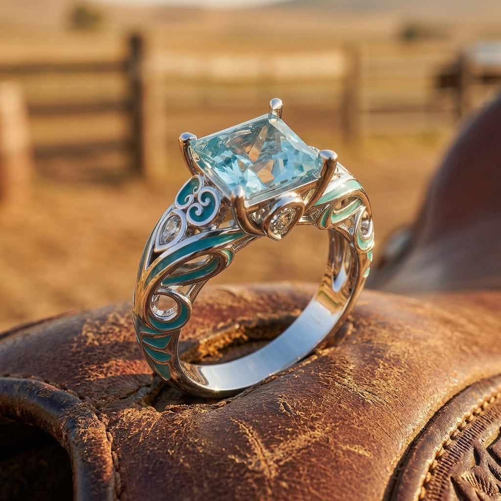 Rosemary's Loyalty Ring - Aquamarine