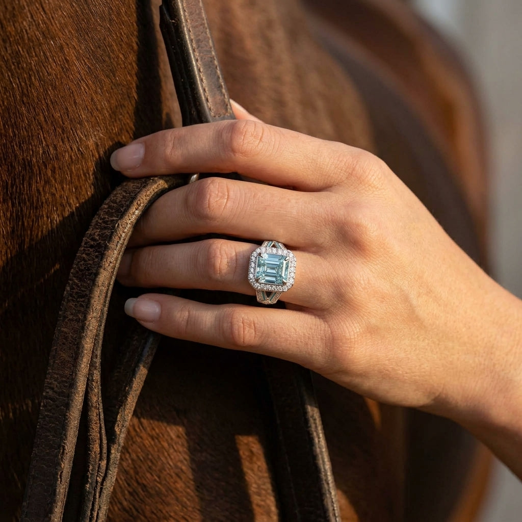 Zyra Core Ring - Aquamarine
