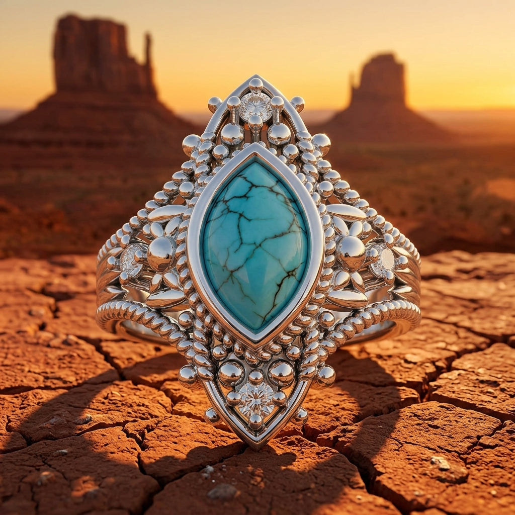 Holy Prayer Ring - Turquoise