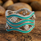 Desert Stream Ring - Moissanite