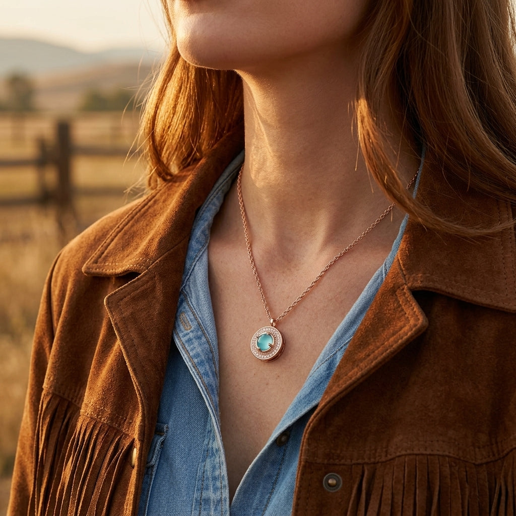 Competitive Spirit Necklace - Aquamarine