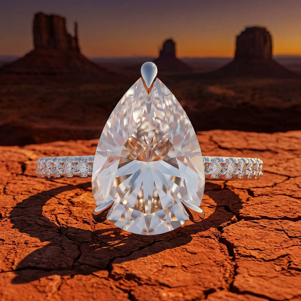 Ivory Serenity Ring - Moissanite