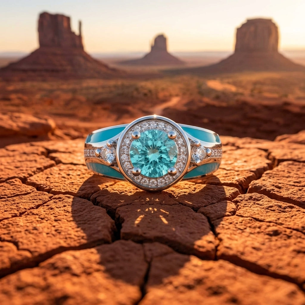 Brave Belt Ring - Aquamarine