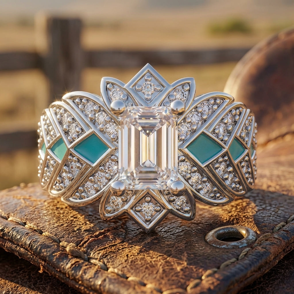 Nautical Starlight Ring - Moissanite