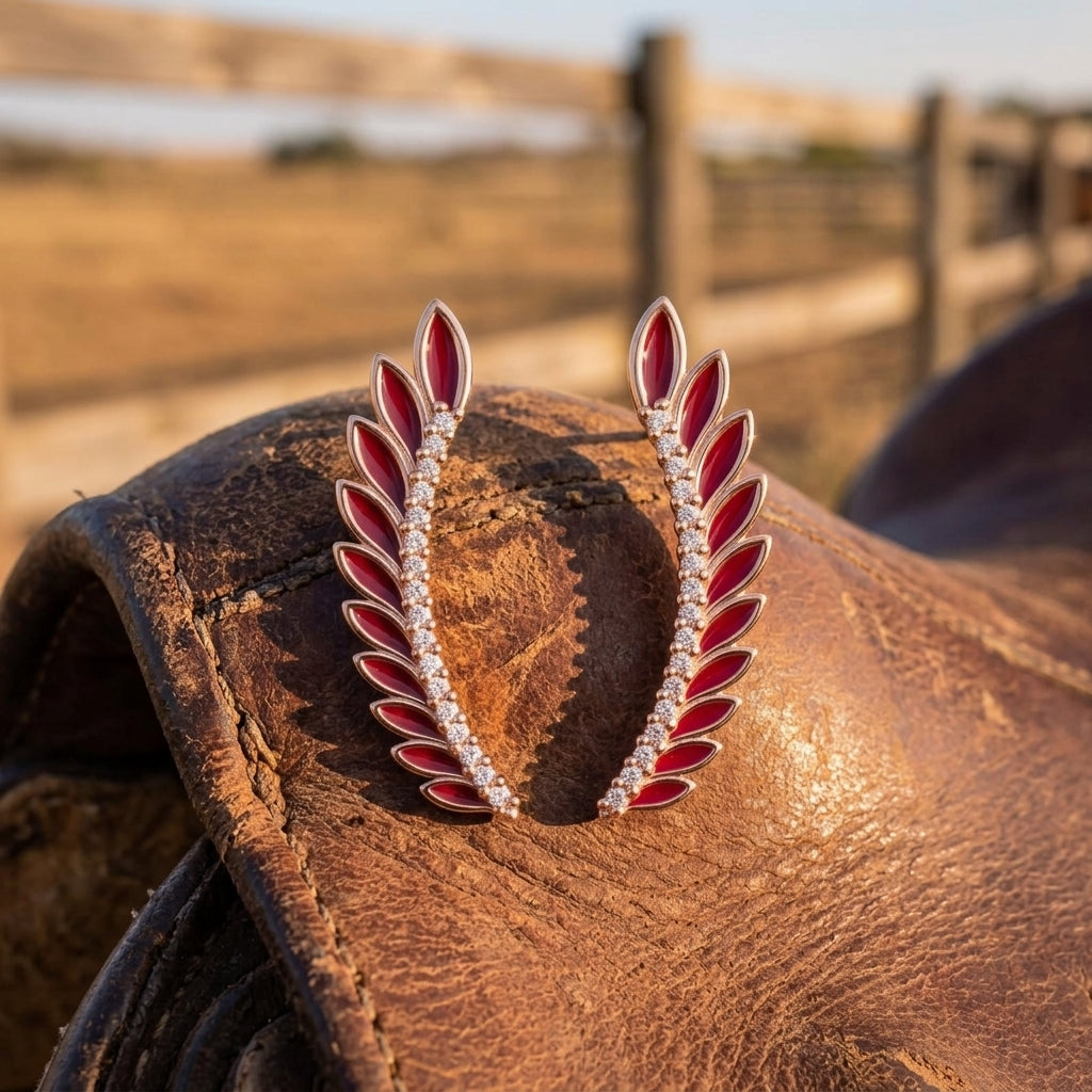 Eternal Spring Earrings - Red