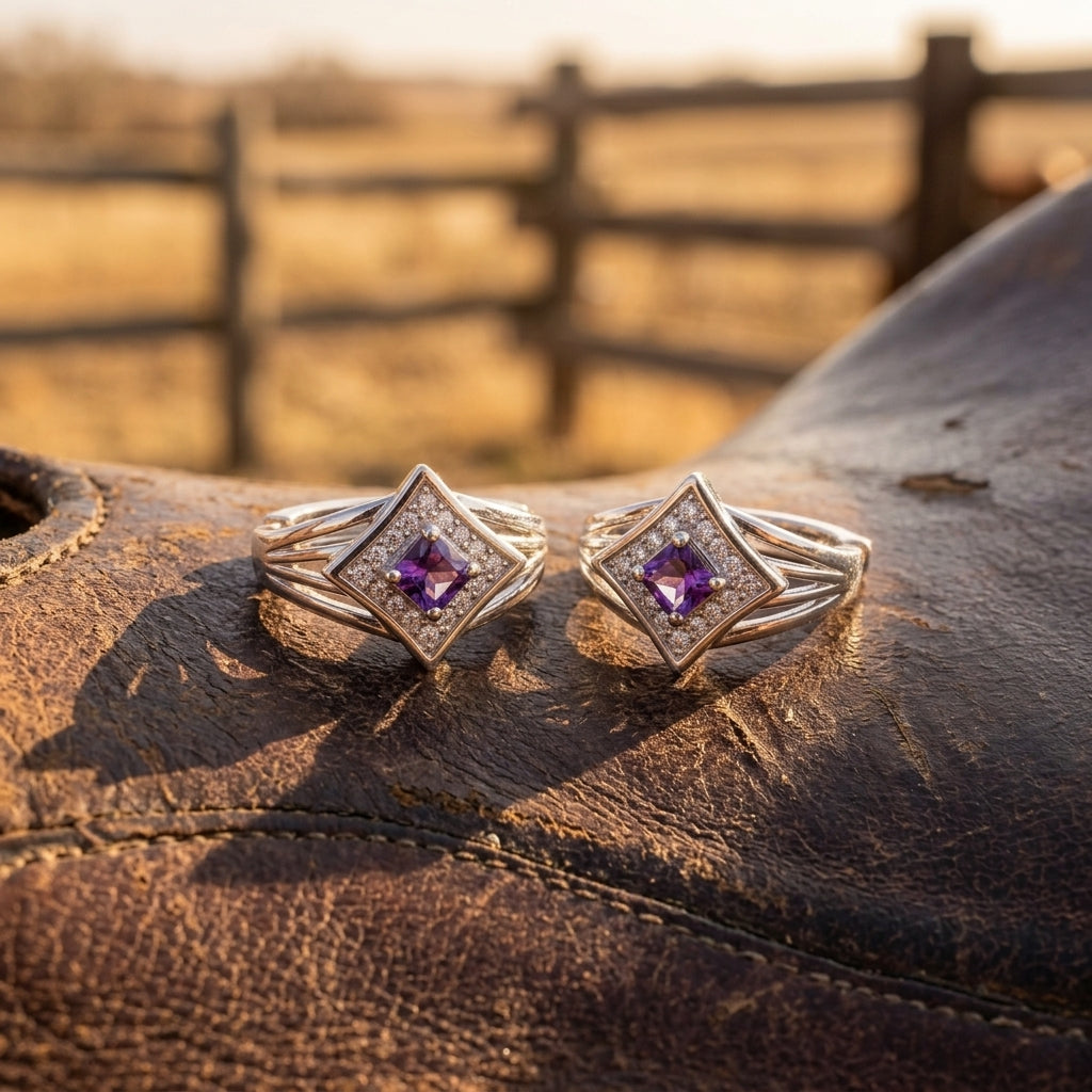 Soulful Waters Earrings - Amethyst