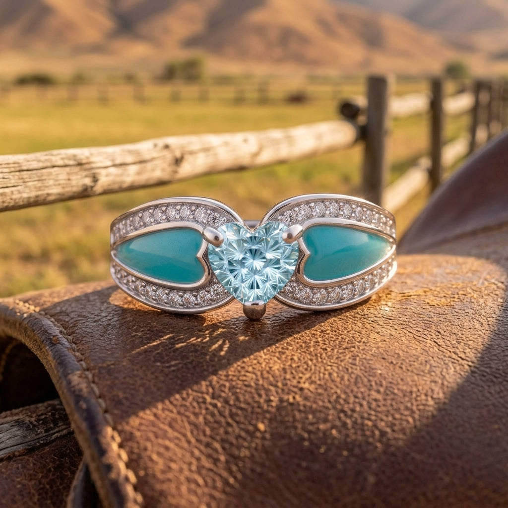 Orya Embrace Ring - Aquamarine