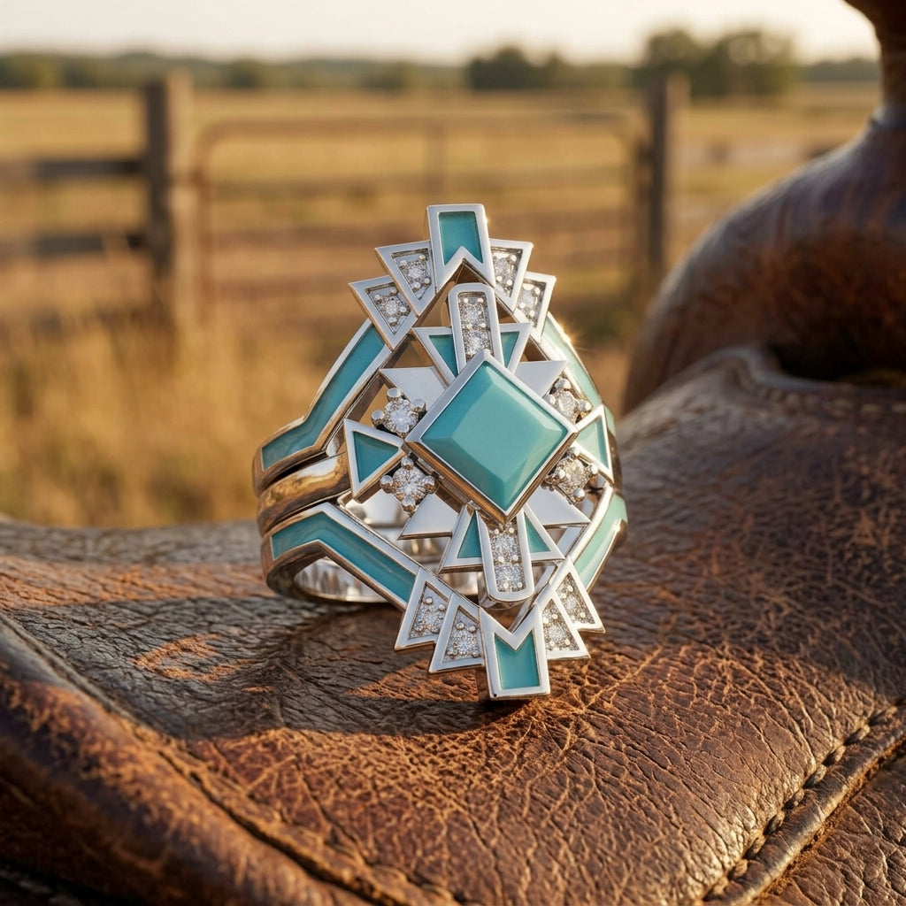 Chief's Crown Ring - Turquoise