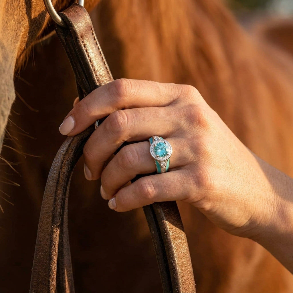 Brave Belt Ring - Aquamarine