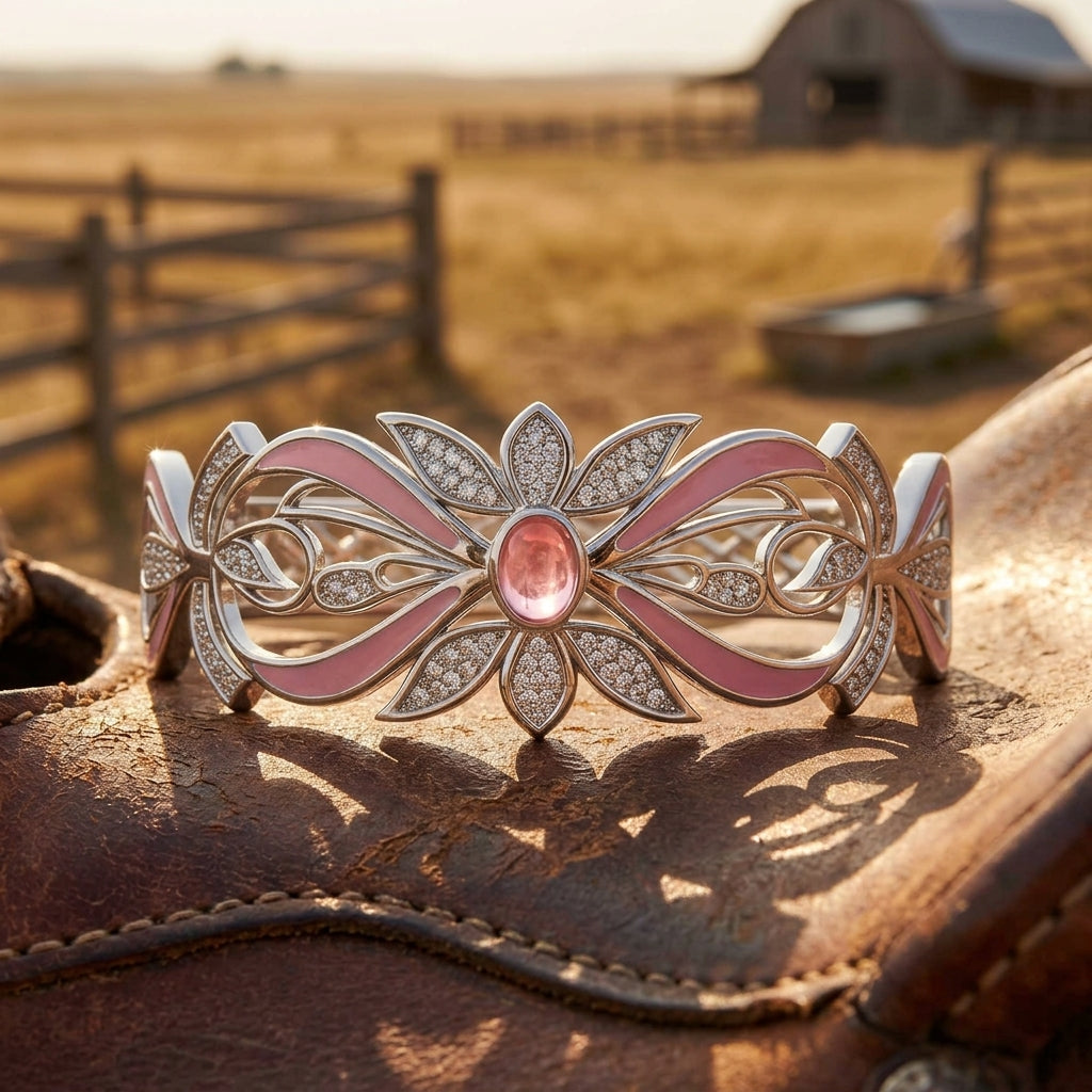 Frontier Whirlwind Bracelet - Rose Quartz