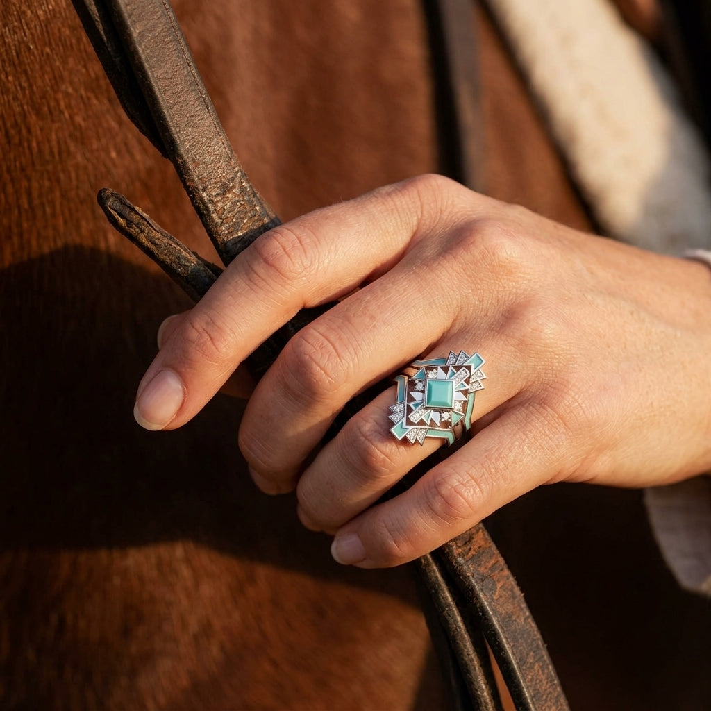 Chief's Crown Ring - Turquoise