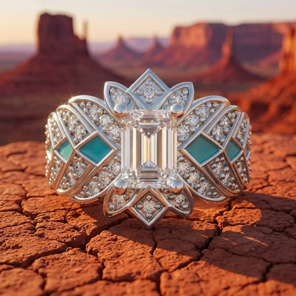 Nautical Starlight Ring - Moissanite