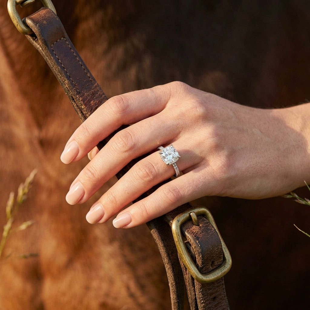 Celestial Vow Ring - Moissanite