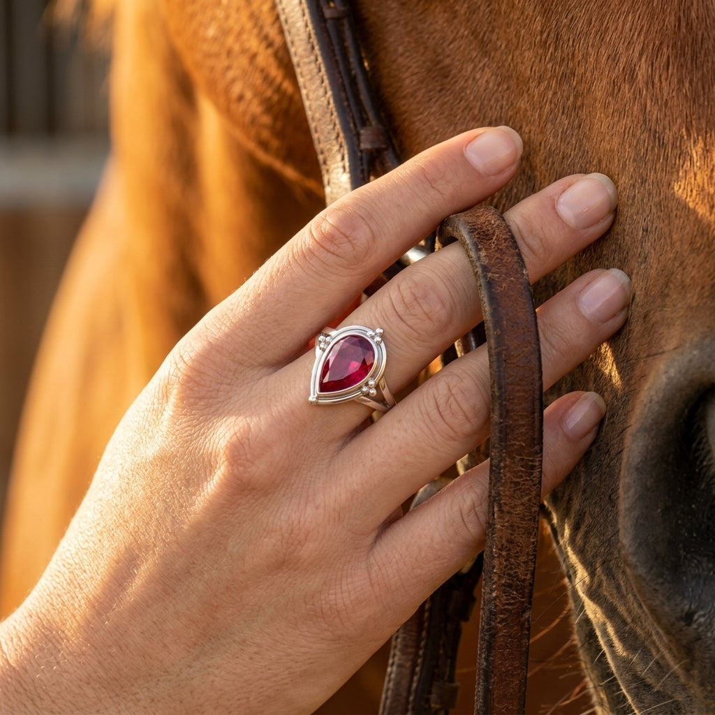 Desert Tears Ring - Ruby