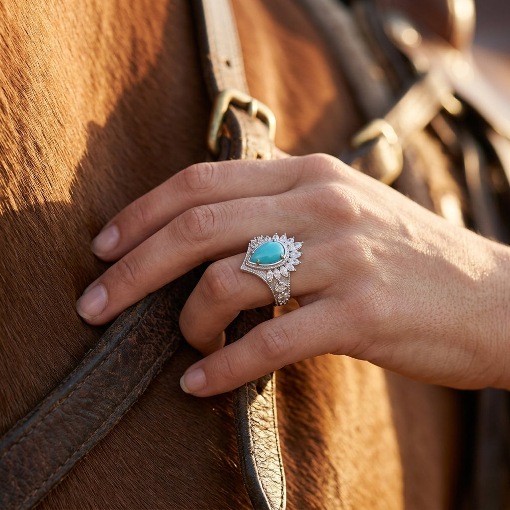 Sunrise Dew Ring - Turquoise