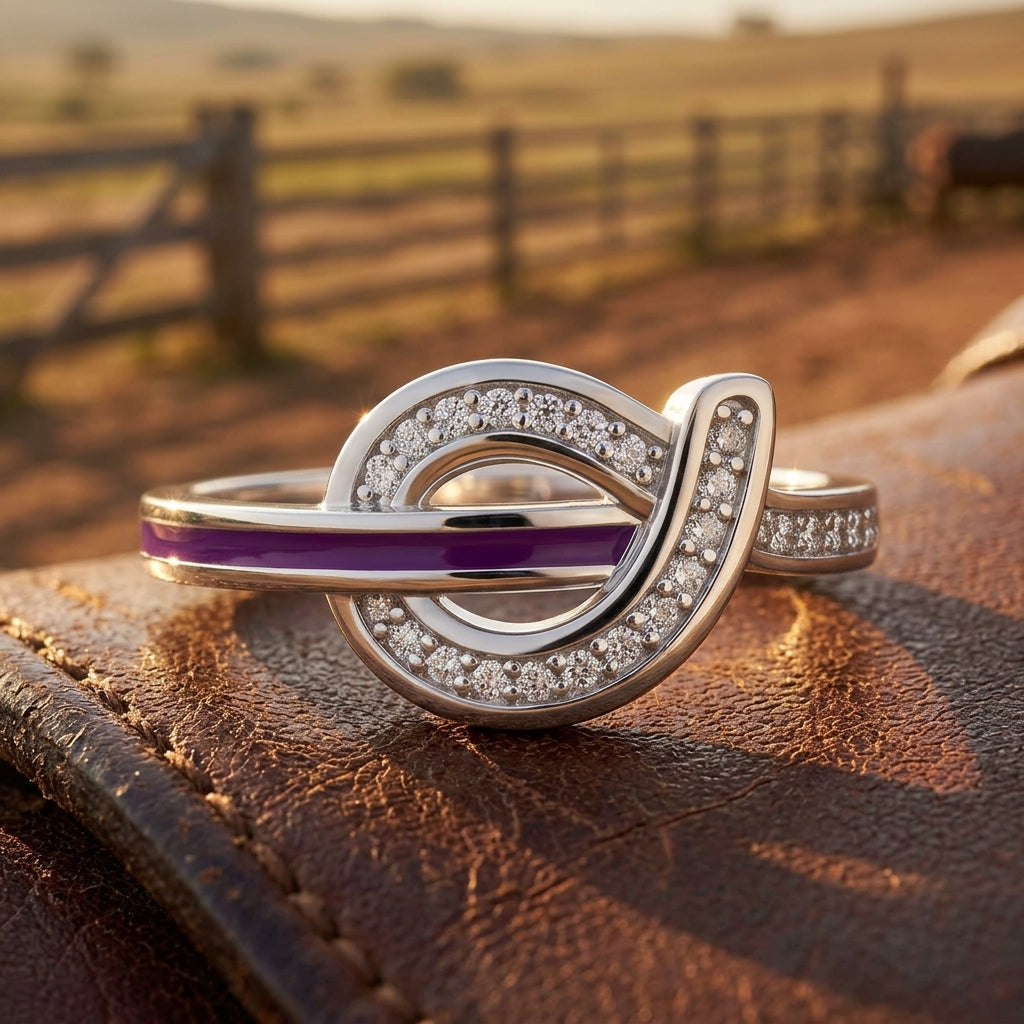 Knotted Power Ring - Purple