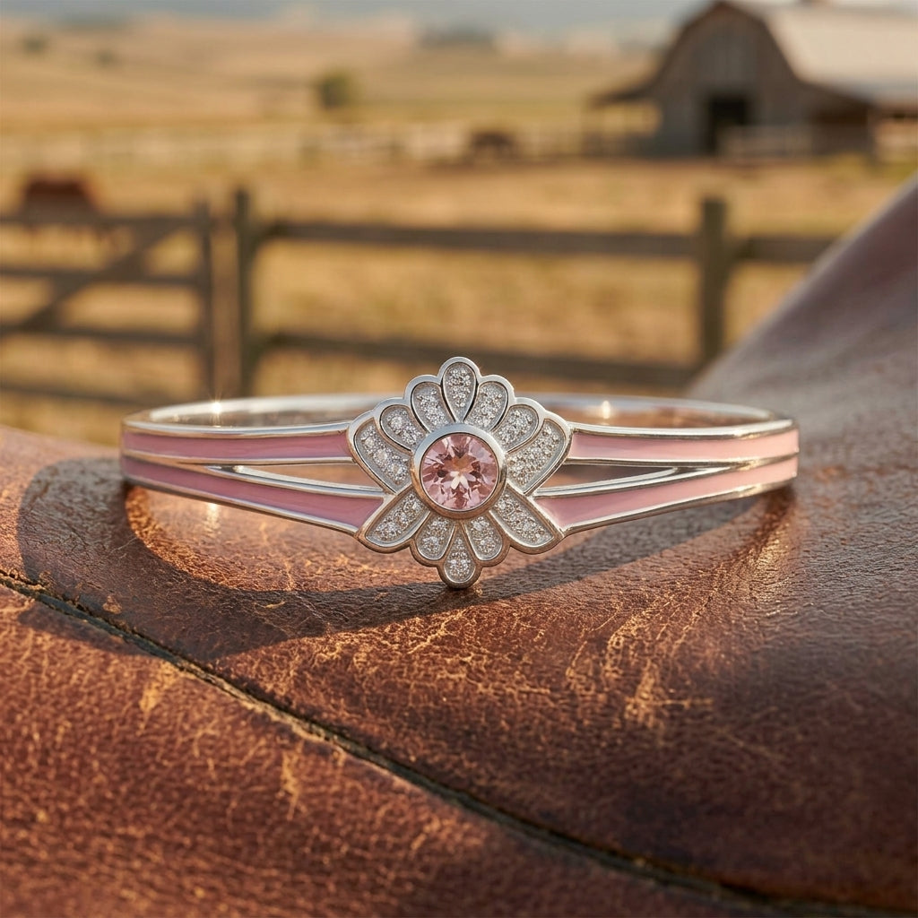 Desert Bloom Bracelet - Rose Quartz