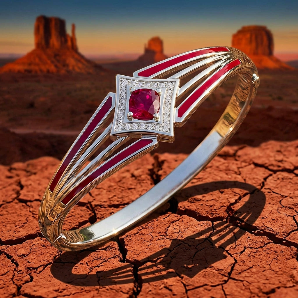 Soulful Waters Bracelet - Ruby