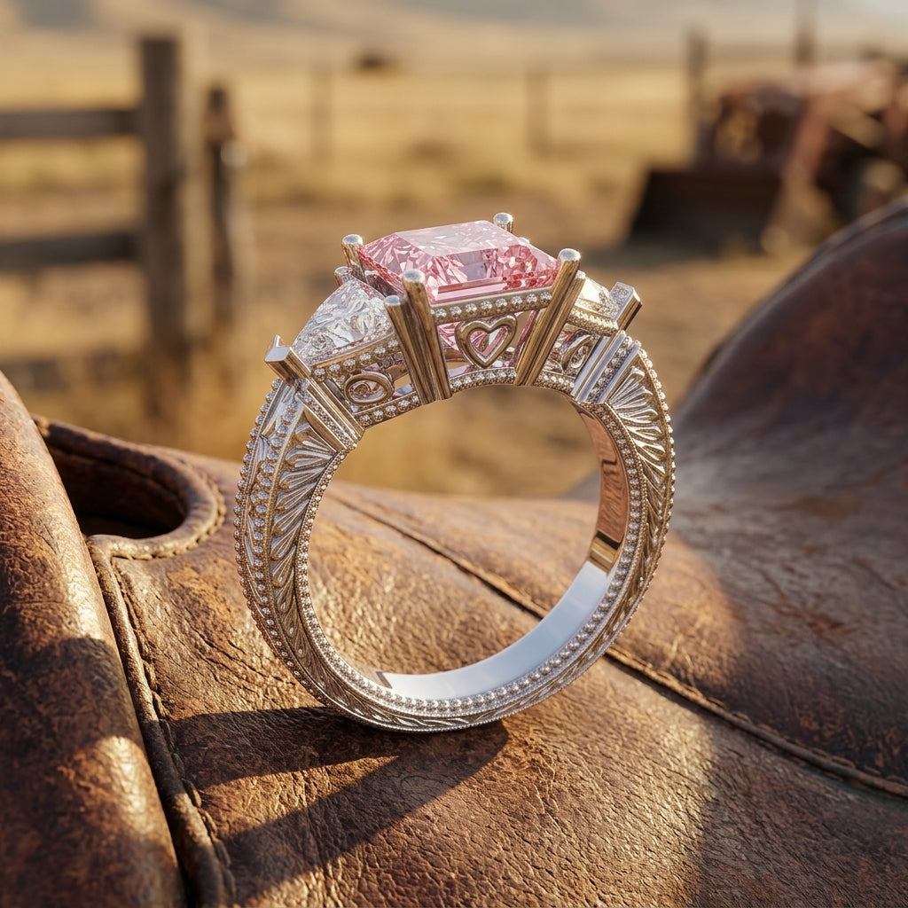 Tidal Embrace Ring - Rose Quartz