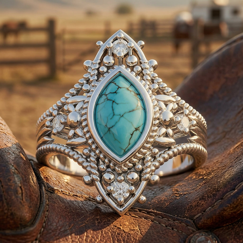 Holy Prayer Ring - Turquoise