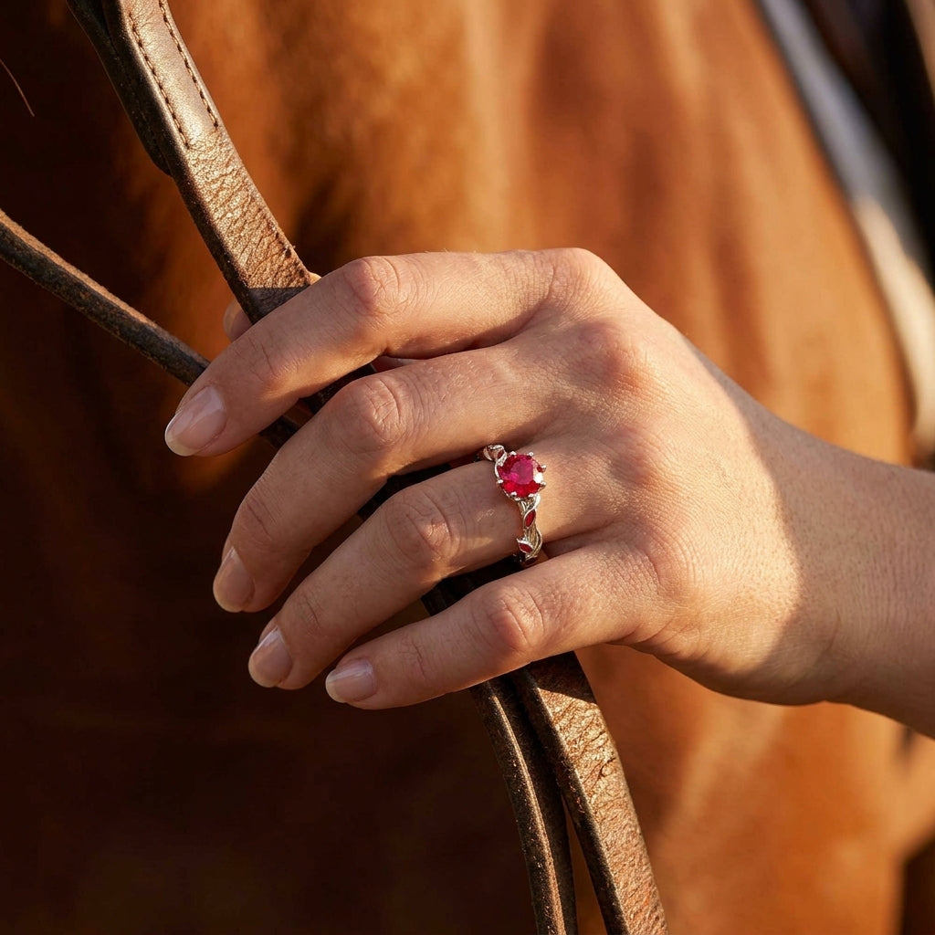 Promise Rose Ring - Ruby