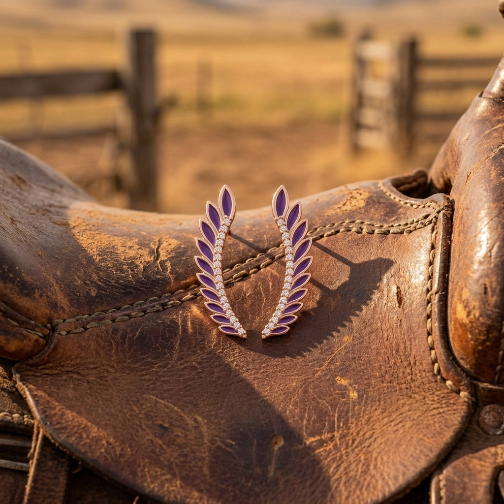 Eternal Spring Earrings - Purple