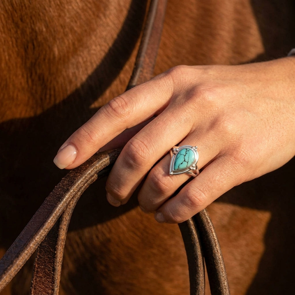Desert Tears Ring - Turquoise