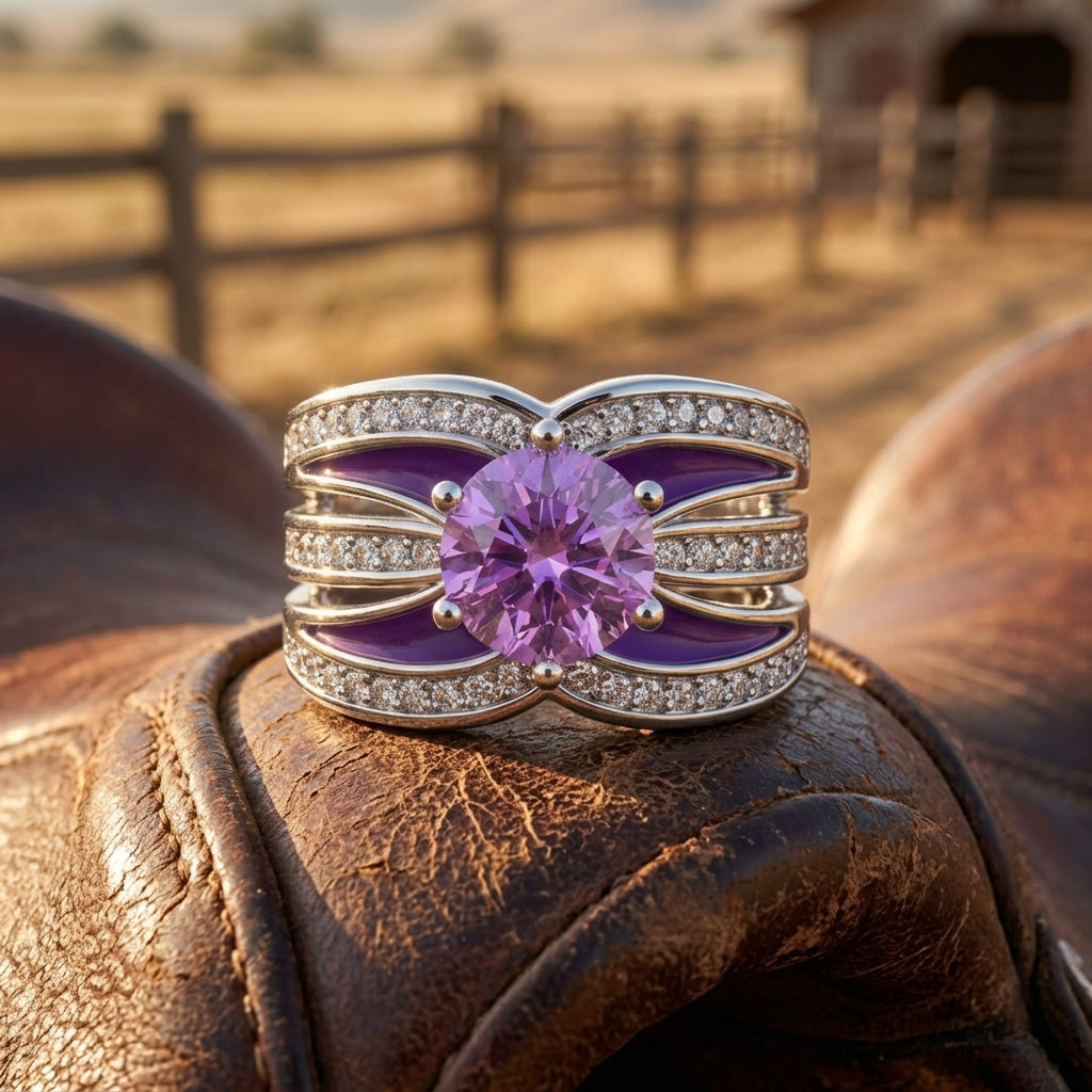 Intersect Radiance Ring - Amethyst