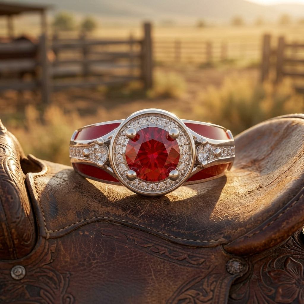 Brave Belt Ring - Ruby