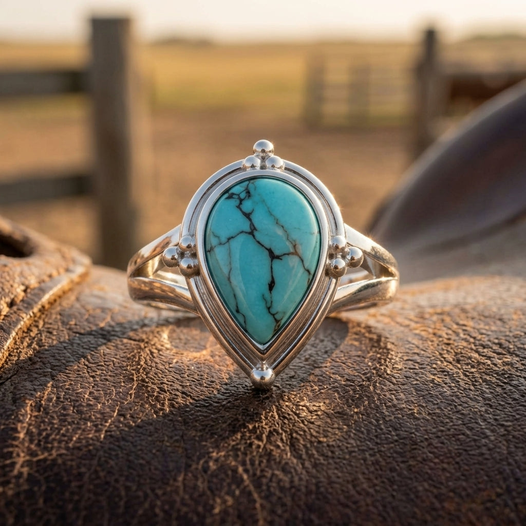 Desert Tears Ring - Turquoise