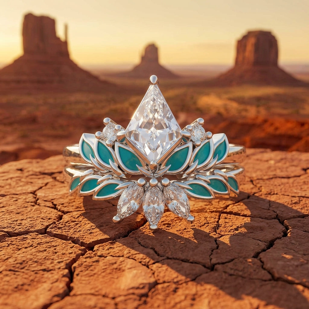 Anthea Harmony Ring - Moissanite