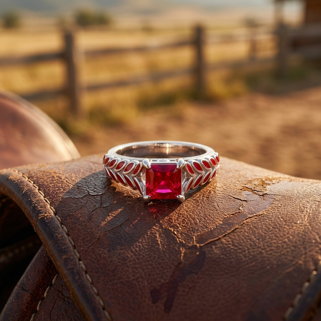 Golden Harvest Ring - Ruby