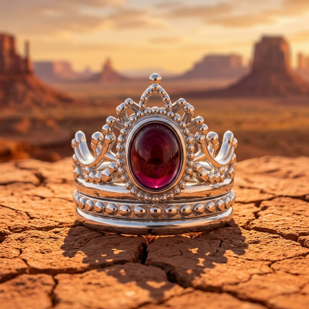 Dustland Crown Ring - Ruby