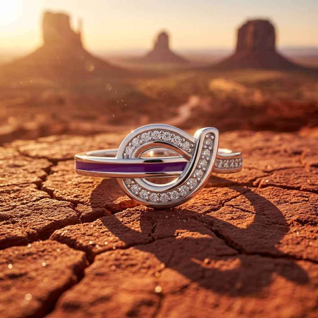 Knotted Power Ring - Purple