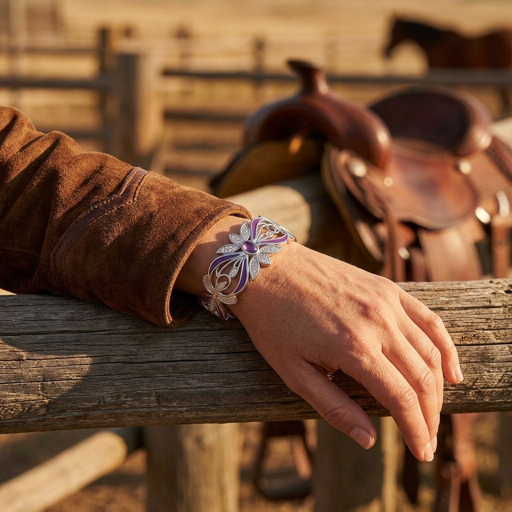 Frontier Whirlwind Bracelet - Amethyst