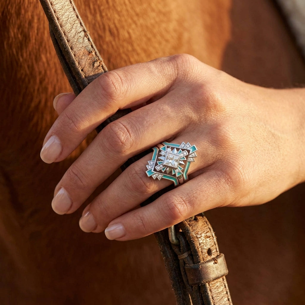 Chief's Crown Ring - Moissanite
