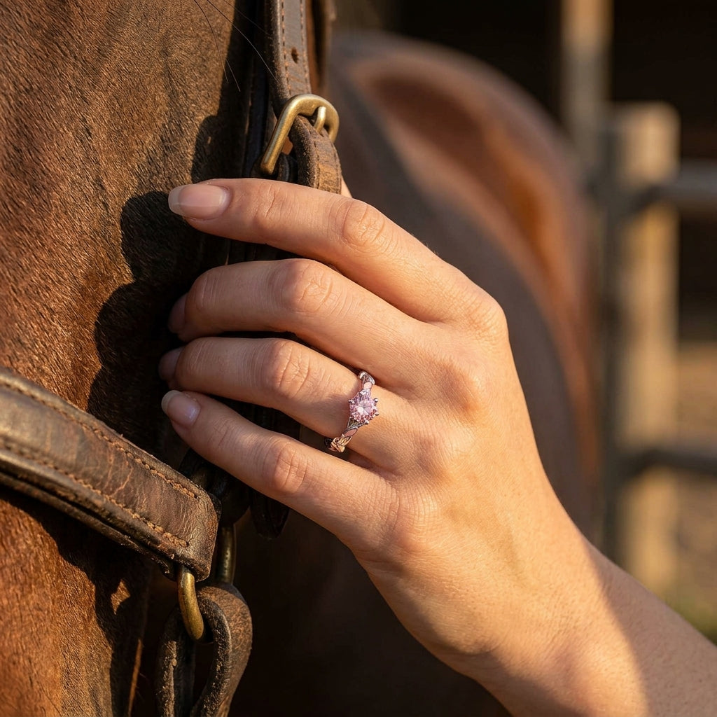 Promise Rose Ring - Rose Quartz