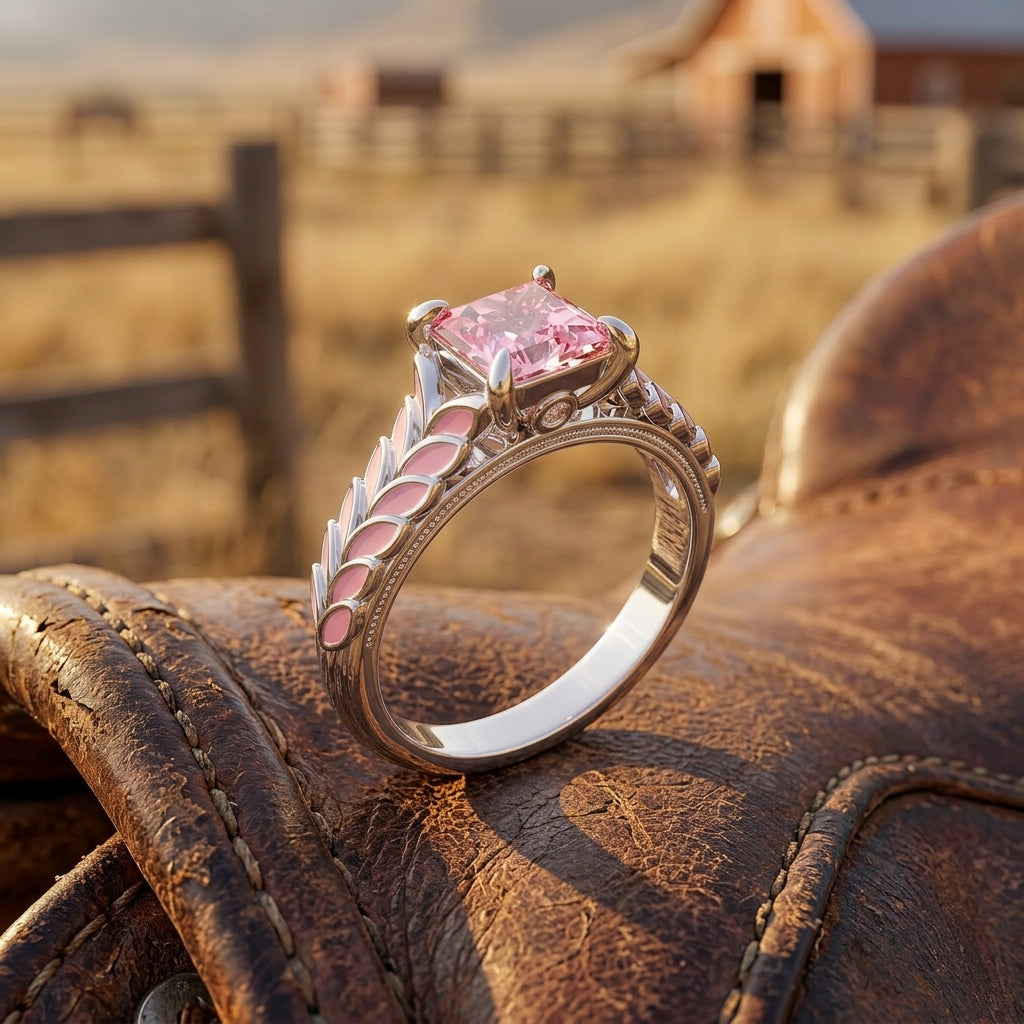 Golden Harvest Ring - Rose Quartz