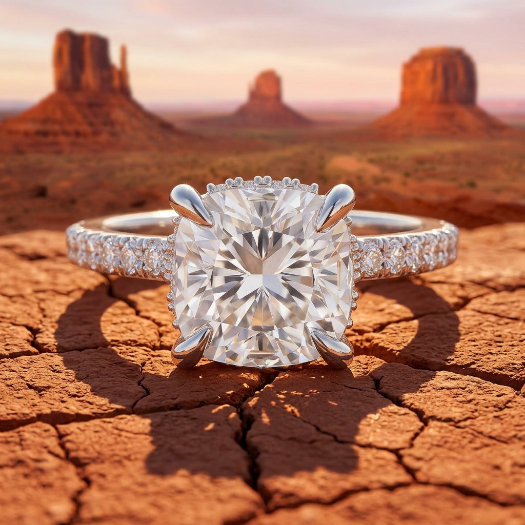 Celestial Vow Ring - Moissanite