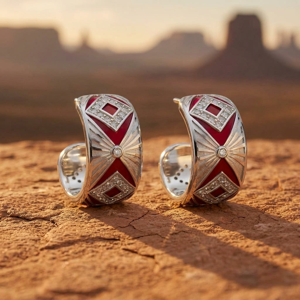 Cowgirl Legend Earrings - Red