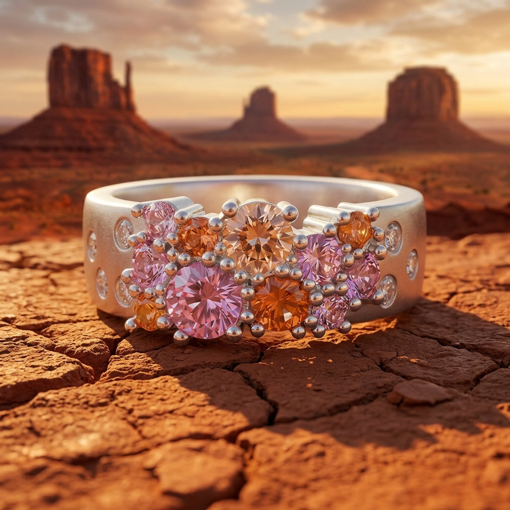 Reef Reverie Ring - Rose Quartz