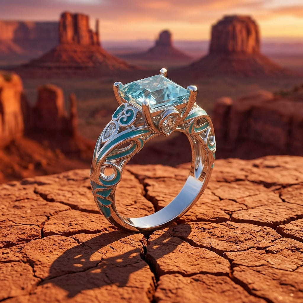 Rosemary's Loyalty Ring - Aquamarine